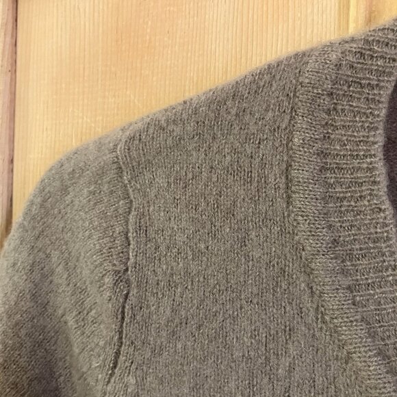 Oats Cashmere Womens 100% Cashmere Debra Hayburn Boxy Sweater Small Beige FA EXC - Picture 3 of 9